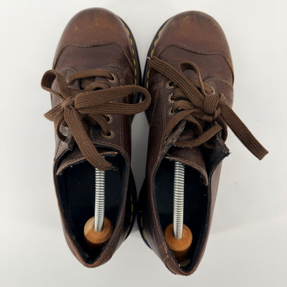 Dr. Martens Vintage Platform Leather Oxford Chunky Grunge Brown Mens 8 Womens 9