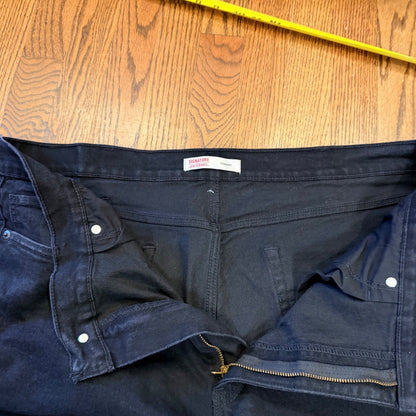 Signature by Levi Strauss Men's Straight Fit Jeans Black W40 L32 58988-0071
