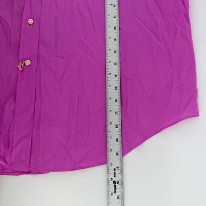 Ralph Lauren Classic Fit Button Down Shirt XXL Magenta Pink Long Sleeve Mens