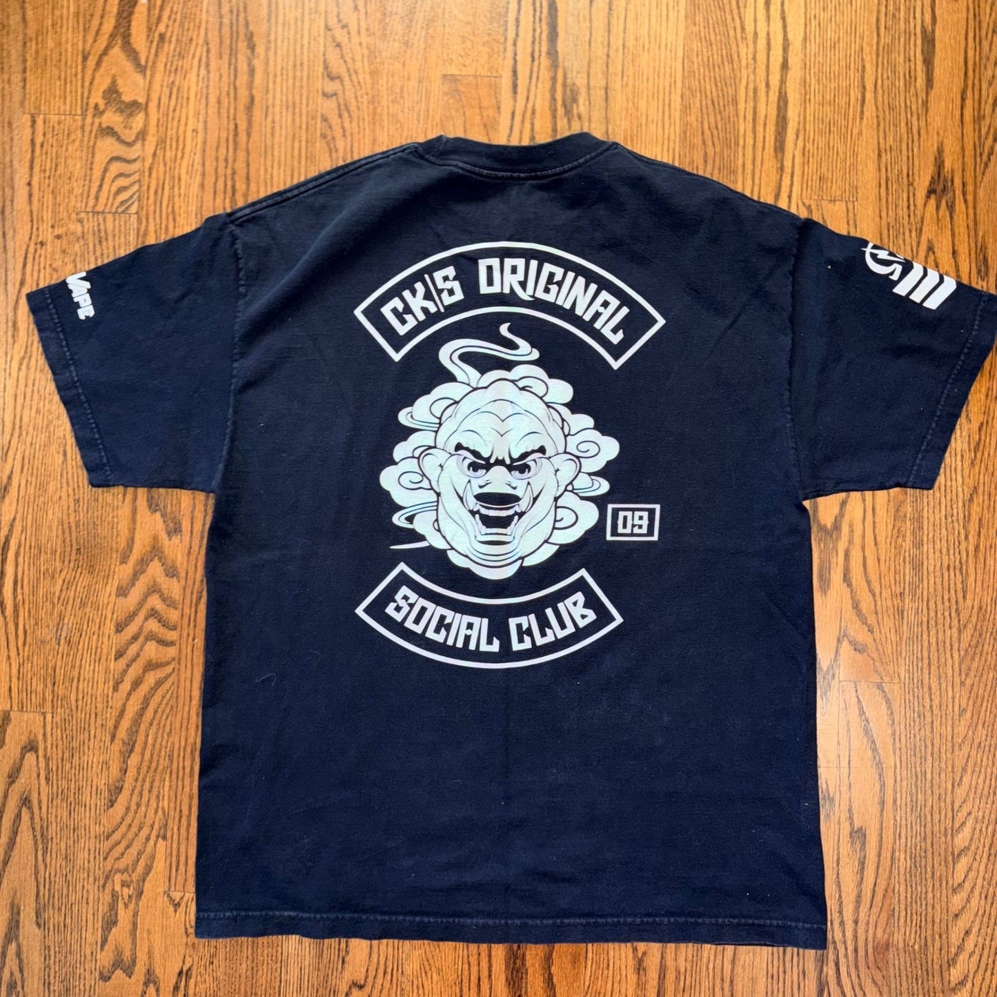 CKS Original Social Club Top Vape Chapter Graphic T-Shirt XL Black