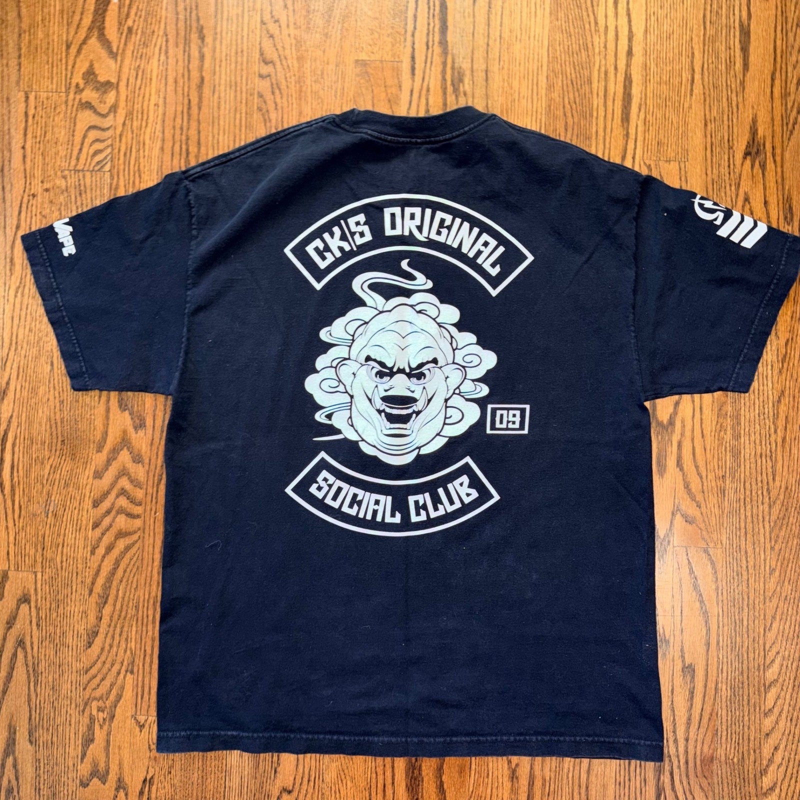 CKS Original Social Club Top Vape Chapter Graphic T-Shirt XL Black