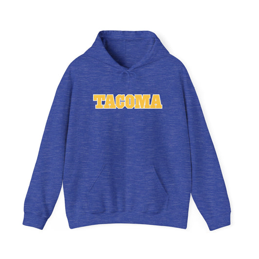 Tacoma's College Unisex Hooded Sweatshirt - Cozy Black Pullover for City Lovers
