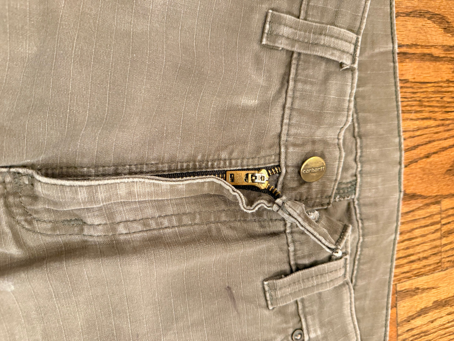 Carhartt Patched Ripstop Work Pants Distressed Utility Cargo 27x30 Streetwear