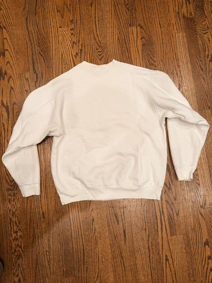 Vintage 80s Santa Scene Sweatshirt Fruit of the Loom XL Made in USA ETD Edith Co