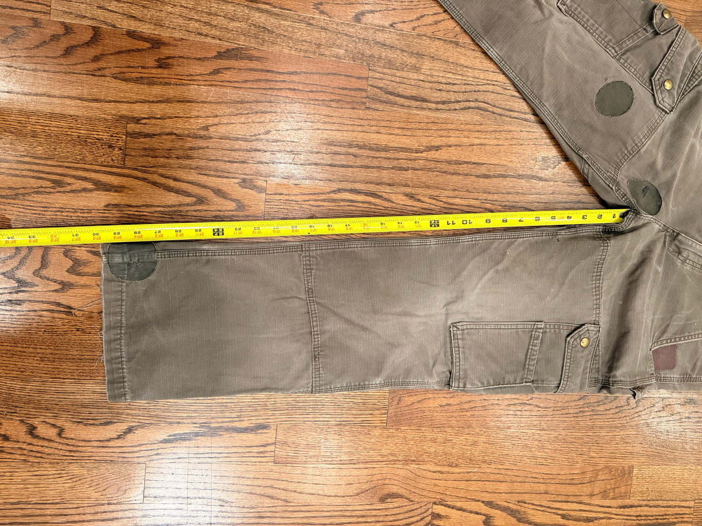 Carhartt Patched Ripstop Work Pants Distressed Utility Cargo 27x30 Streetwear