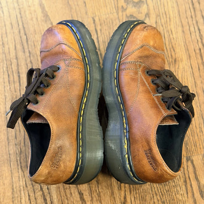 Dr. Martens 8651 Chunky Oxford Shoes Brown Leather Made in England Size 7