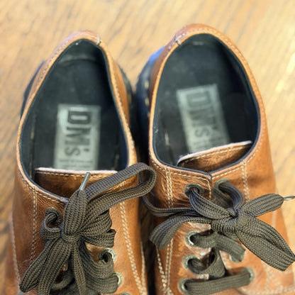 Dr. Martens 8651 Chunky Oxford Shoes Brown Leather Made in England Size 7